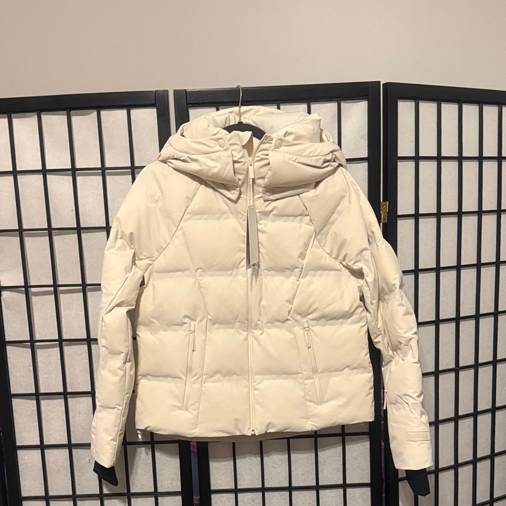Halfdays Cream Puffer Jacket for Women - Picture 3 of 7